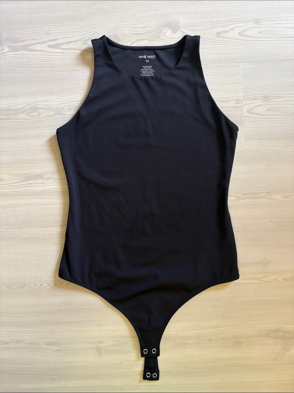 Nine West Black High-Neck Bodysuit